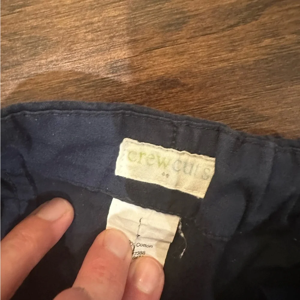 Girls Navy Crewcuts factory chino shorts 7 - Picture 5 of 6